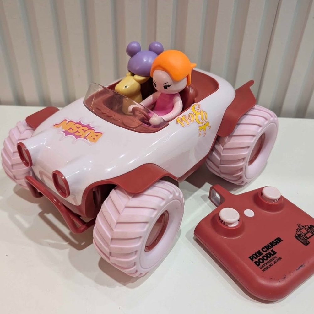 Pixie Cruiser Doodle, Customizable RC Car Remote Control Car - Pink and White